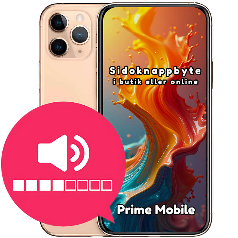iPhone 11 Pro Sidoknappbyte